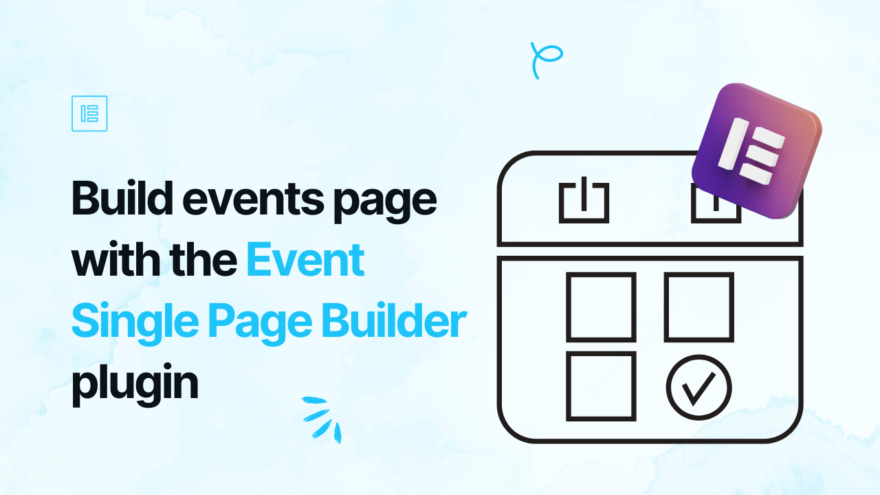 Event Single Page Builder